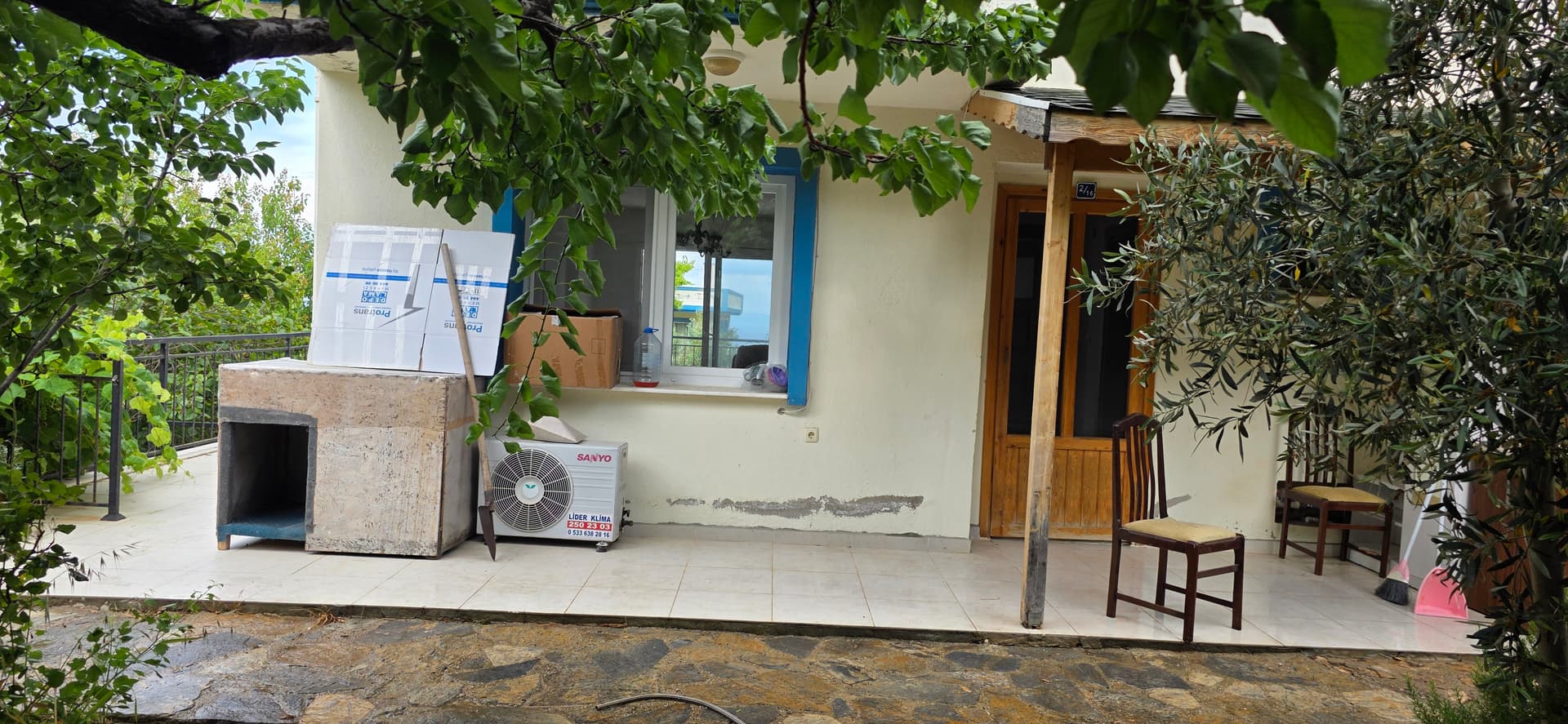 Mordoğan Yeni Liman'da Bahçeli Kiralık Dubleks küçük görsel 4