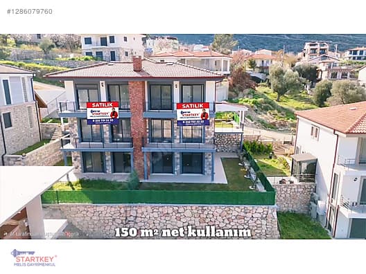 Deniz Manzaralı Geniş Bahçeli Sıfır 3+1 132 m² Tripleks Villa küçük görsel 2